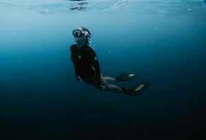 Running out of air while diving