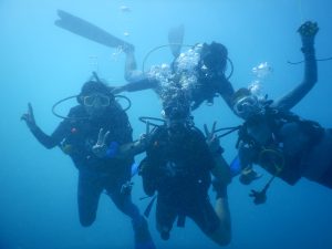 Scuba diving group