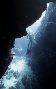 Getting lost while diving