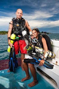 Two scuba instructors