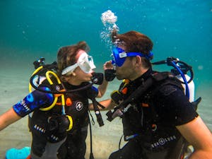 Two scuba divers